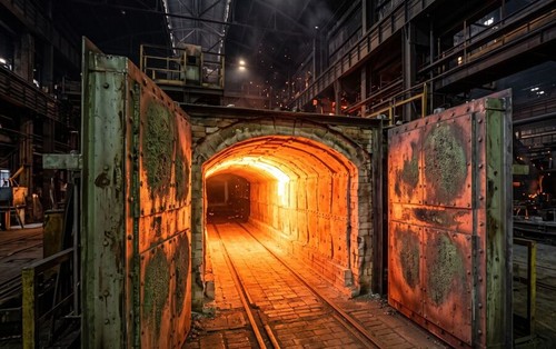 Blachy żaroodporne Gliwice – realizacja: piec tunelowy